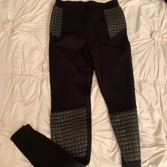 Benjamin Jay leggings with faux leather - Picture 1 of 6